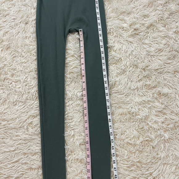 Zara fitted jumpsuit olive green size S sleeveless cotton blend - Picture 7 of 9